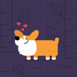 纯CSS3基于SVG绘制的卡通可爱表白小狗动画特效
