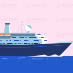 HTML5超级漂亮的海洋中行驶的轮船SVG绘制动画特效