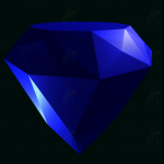 HTML5蓝色3D水晶钻石动态旋转canvas特效动画展示