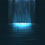 动态水流瀑布HTML5 canvas特效动画代码