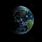 HTML5 3D旋转地球canvas特效动画代码