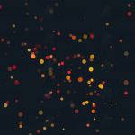 多彩气泡粒子跟随鼠标撞击背景动画canvas特效