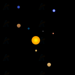 原生js+CSS实现模拟太阳系九大行星公转特效动画