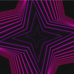 多彩炫酷四角星动态扩散特效动画代码