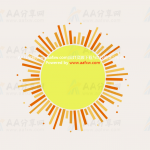 纯CSS实现卡通风格动态发光太阳特效动画