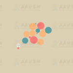 多彩弹性气泡粒子跟随鼠标移动变幻js动画