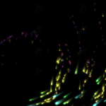 多彩光亮灰烬粒子动态变幻js特效动画