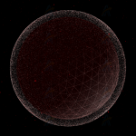 炫酷多彩动态3D粒子球体canvas特效动画背景
