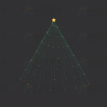 纯CSS实现多彩闪亮动态旋转圣诞树特效动画