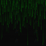 原生js实现矩阵式绿色数字字母代码雨canvas动画
