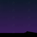 CSS+SVG绘制沙漠夜空流星划过场景特效动画