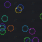 多彩弹性气泡泡泡动态碰撞运动特效动画