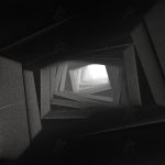 动态3D积木洞穴隧道canvas动画