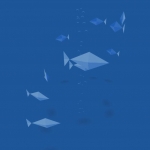 纯CSS实现菱形立体鱼群游动特效动画