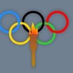 奥运五环火炬跟随鼠标晃动js动画